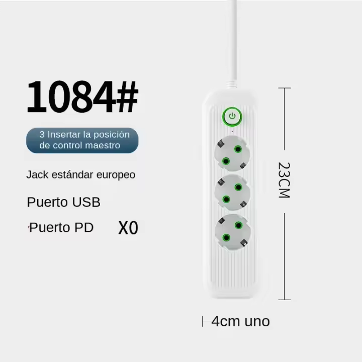 Tablero del hogar enchufe 3 4 5 posición socket 3usb PD enchufes de carga - 1
