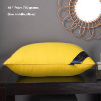 Almohada de cama de poliéster suave y cómoda, almohadas blancas para dormir de lado y espalda y estómago - details 3