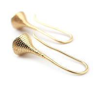 Latón color oro de 18 quilates, compatible con cuentas de medio agujero con ganchos de medio pasador para pendientes, joyería de alta calidad, accesorios para manualidades. - details 65