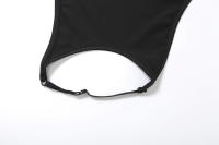 BUNO-Conjuntos de 2 piezas con tirantes huecos de gato extraño para mujer, Tops sexys lisos con cuello Halter y espalda descubierta + Pantalones acampanados con lentejuelas, trajes ajustados para fiesta - details 14