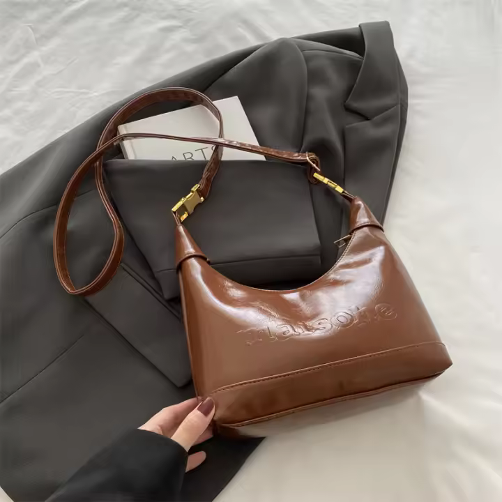 Bolso de nicho para mujer, tendencia de moda de otoño e invierno, bolso de hombro de gama alta, bolso cruzado, bolso de bola de masa, novedad de 2024 - 1