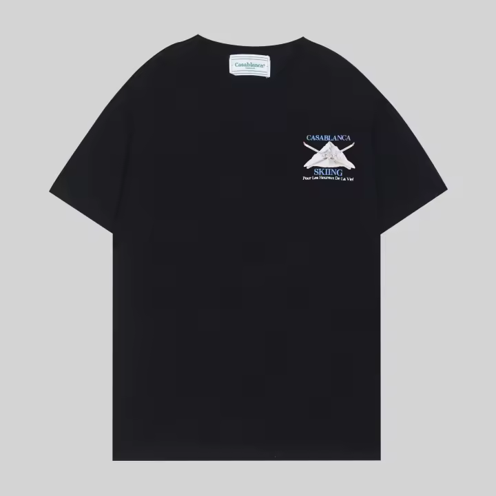 Camisetas Casuales de Verano 2025 Camisetas de Hombre de Algodón Puro con Cuello Redondo - 1