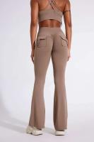 DAYS FIT JOY Pantalones de mujer con bolsillos, pantalones deportivos de cintura alta para yoga, levantamiento de cadera, secado rápido, ejercicio de carrera, - details 3