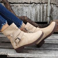 Botas martin para mujer, botas planas informales, zapatos para mujer - details 1