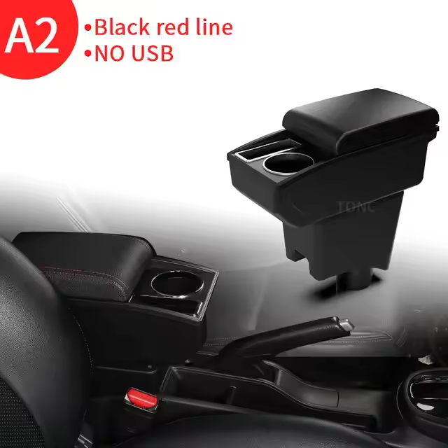 Reposabrazos Dacia Renault Sandero Logan 2 Nissan Almera G15 para Lada LARGUS, caja de almacenamiento, accesorios de coche - 1