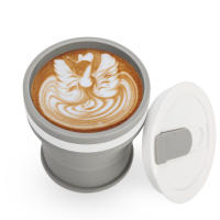 Taza plegable retráctil de silicona portátil - details 18
