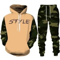 Conjunto de Moda Casual de Alta Calidad con Estampado 3D Sudadera con Capucha y Pantalones - details 8