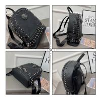 Mochila de Piel Sintética JIEROTYX Estilo Gótico Gran Capacidad Para Mujer Negro - details 2