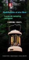 Lampara LED recargable camping Retro Portátil multifunción viajar carpa Faroles jardin exterior - details 1