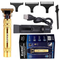 Kemei-cortadora de pelo profesional T9 para hombre, cortadora de pelo eléctrica con borde de Metal recargable, con acabado de barba y delineado, encendedor - details 5