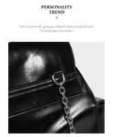 Elegante y sencilla, mochila multibolsillos de gran capacidad, pequeña mochila versátil de alta gama para viajeros. - details 19