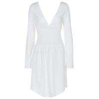 Elegante Vestido Mini para Mujer de Color Sólido Cintura Ajustada, Manga Larga, Estilo Kpop Y2k - details 6