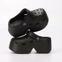 Zapatos de plataforma gruesa tipo zuecos para mujer 2025, sandalias de playa antideslizantes con suela gruesa, sandalias de cuña de moda de verano para mujer, pantuflas de EVA - details 7