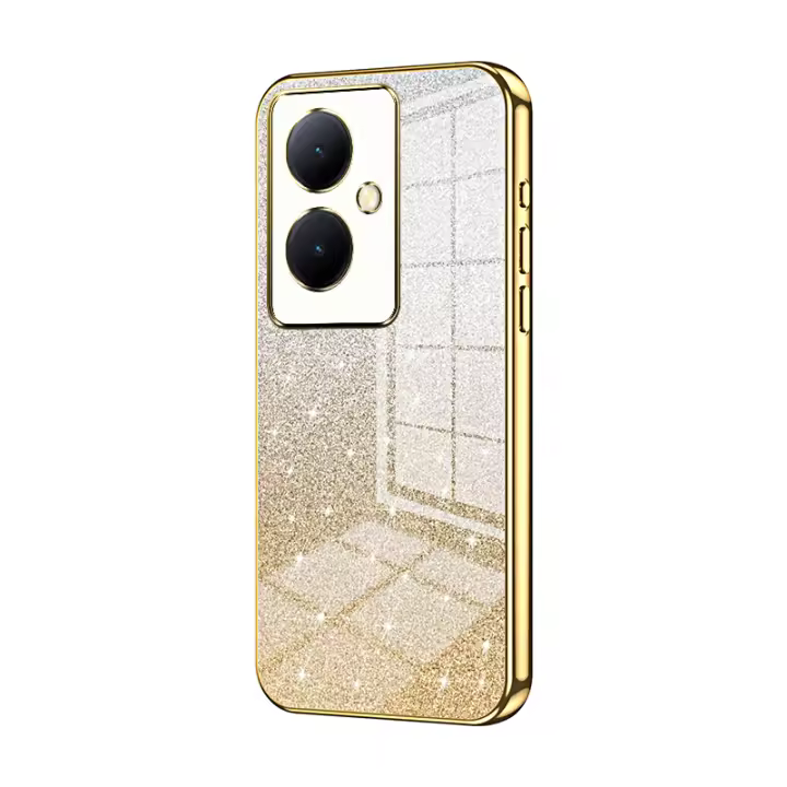 VIVO V29 V29Lite 5G funda de teléfono transparente chapada en purpurina, disponible en una variedad de colores - 1