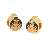 Pulseras de Brass Dorado Mate 4PCS Grande Agujero Abalorios para Hacer Joyas DIY - details 18