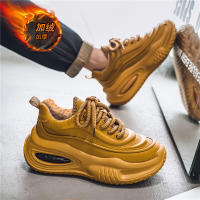 Zapatos deportivos informales con colchón de aire para hombre, zapatos de algodón con aislamiento grueso y felpa y suela aumentada - details 28