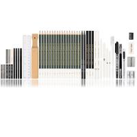 Lápices de boceto de dibujo de 52 piezas Kit de herramientas de boceto de pintura artística Suministros de dibujo a lápiz para artistas adultos juvenes principiantes - details 4