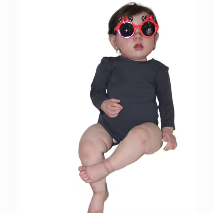 BZDOLL-Muñeca Reborn con piel de pintura 3D, bebé recién nacido de silicona suave, regalo de cumpleaños, 2 versiones, realista, 55cm/70cm - 1