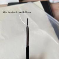 Pincel de Eyeliner Ultrafino Ángulo Fino Plano para Cejas y Pestañas Alta Calidad de Maquillaje - details 4