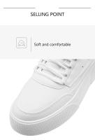 Zapatos Blancos para Hombre Par Informal de Monopatín Cómodos Moda en Talla Grande 39-47 - details 4