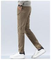 Pantalones de Corduroy para Hombres Ajuste Delgado, Elástico, Moda de Negocios y Trabajo para Primavera Otoño - details 13