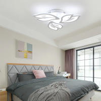 Lámpara de Techo LED Goeco 40W Iluminación Blanca Fría Moderna 3 Cabezas de Pétalos - details 6