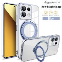 Funda de TPU suave transparente pura para Xiaomi Redmi Note 13, 12, 11, Mi 14 Pro, 11T, 12T, 13T, soporte MagSafe, cubierta de electroplaca ligera - details 13