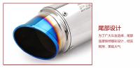 Motorcycle Exhaust Pipe Motorbike Motocross Racing Escape Exhaust Muffler Canister Tail pipe End Pipe For z900 R3 R25 MT09 etc - details 8