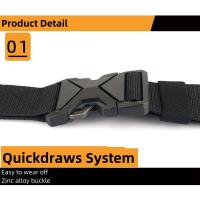 Cinturón Casual de Nylon para Hombres Hecho en China Estilo Plano Ideal para Aventura al Aire Libre y Commuter - details 4