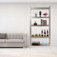 Estanterías Metálicas de Acero Galvanizado con 5 Baldas de MDF, Plata, 180x90x40cm Pack de 2 - details 1