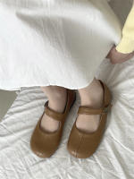 Zapatos Mary Jane planos de fondo francés, con punta redonda, boca poco profunda, estilo retro, para mujer. - details 40