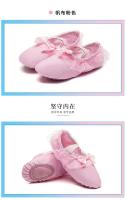 Zapatos planos de yoga para uso diario de ballet de lona de baile suave para niñas - details 5