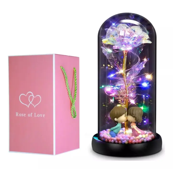 Rosa eterna para mujer, regalo de boda, aniversario de San Valentín, día de la madre y cumpleaños, regalo, aniversario, día, - 1