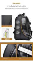 Mochila Casual Vintage de Cuero PU Suave Gran Capacidad Impermeable Bolsa de Hombro para Laptop - details 6