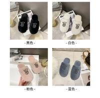 Zapatillas de algodón peludas para mujer, calzado cálido para el hogar, zapatillas de diamantes brillantes, zapatos planos de moda para exteriores, otoño e invierno, nuevo - details 4