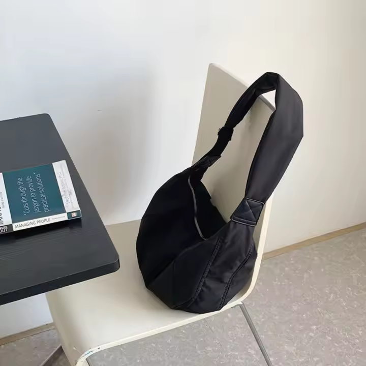 Bolsa de nailon, bolsa de masa, bolsa de gran capacidad, bolsa de alta gama casual, bolsa de mensajero simple y versátil, bolso de hombro para mujer. - 1