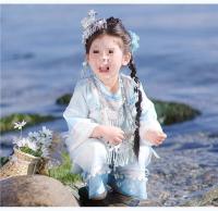 Conjunto nacional Hanfu para niños, disfraz de actuación del 3 de marzo, estilo étnico Miao, primavera/verano, 2025 - details 10