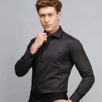 Camisa de oficina de manga larga para hombre, resistente, cómoda, de negocios, social, estándar, fácil de cuidar, S-5XL - details 5