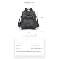 Mochila Antirrobo Impermeable para Mujer, bolso de Cuero PU, Hombro informal, Gran para Viaje, Trabajo y Escuela - details 0