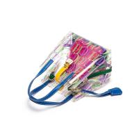CH Bucket-Bolso de mano de gran capacidad para mujer, Material transparente de TPU, con letras impresas, bandolera de viaje, mochila de lujo de alta gama - details 6