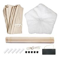 Caseta para mascotas con cojín grueso, tienda de campaña tipo tipi para gatos, lavable, cojín grueso, cama para perros, colchón suave, tienda de campaña plegable para mascotas, uso en interiores. - details 0
