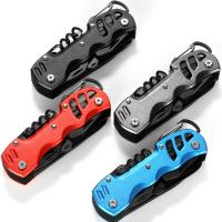 Cuchillo plegable de supervivencia para exteriores, herramienta de combinación EDC multifuncional de bolsillo, portátil, Ejército Suizo - details 4