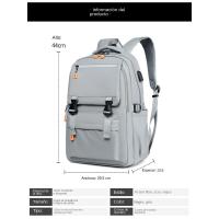 Mochila de gran capacidad para Hombres, bolsa de ordenador portátil, con múltiples capas de viaje - details 0