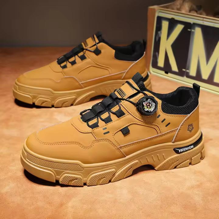 Zapatos de los hombres 2025 nuevo otoño e invierno Martin botas de los hombres antideslizantes y resistentes al desgaste zapatos de trabajo de los hombres de baja parte superior de herramientas zapatos de moda de los hombres zapatos casuales. - 1