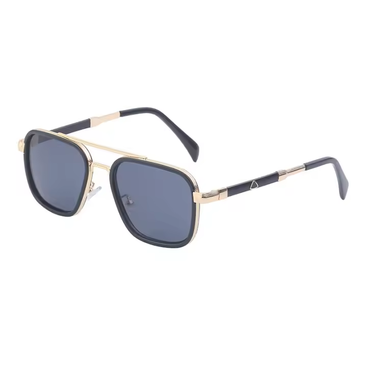 2022 y Fashion Box Gafas de sol de metal de doble haz para hombre Gafas de sol para hombre Gafas de sol - 1