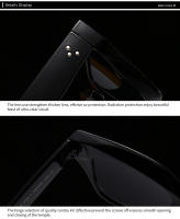 Toyear-gafas de sol cuadradas Vintage para hombre y mujer, lentes de sol de diseñador de marca de lujo, gafas de gran tamaño, UV400 - details 29