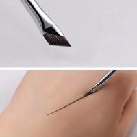 Pincel de Eyeliner Ultrafino Ángulo Fino Plano para Cejas y Pestañas Alta Calidad de Maquillaje - details 0