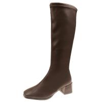 Botas De Cabeza Cuadrada Para Mujer, Nuevas Botas De Mujer De Tacón Cuadrado De Tacón Alto De Moda - details 15
