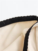 Falda Larga De Cintura Alta Para Mujer Mooyufon Textura De Satén Decoración De Lazo Vintage Chic Estilo Casual Polyester - details 10