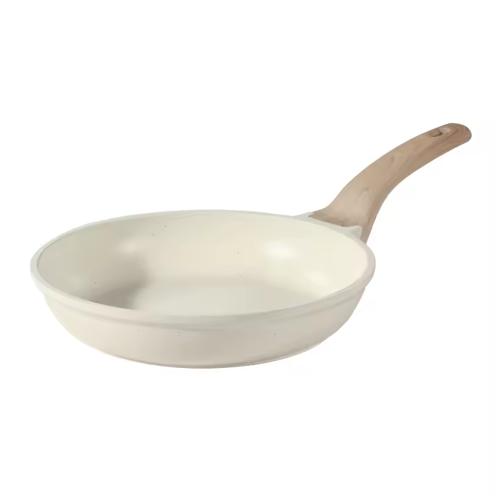CAROTE Sartén Blanca Antiadherente,8» Sartén de Granito Antiadherente con Tapa de Cristal, Sartén para Huevos y Tortillas, Sartén de Piedra, Libre de PFOA - 1